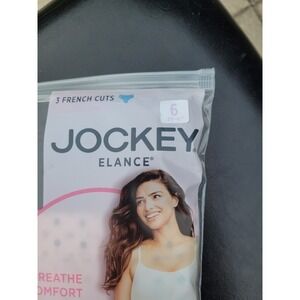 Jockey (Sze 6) Womens 3 pack Elance Breathe Briefs. French Cut. 100% Cotton. NWT